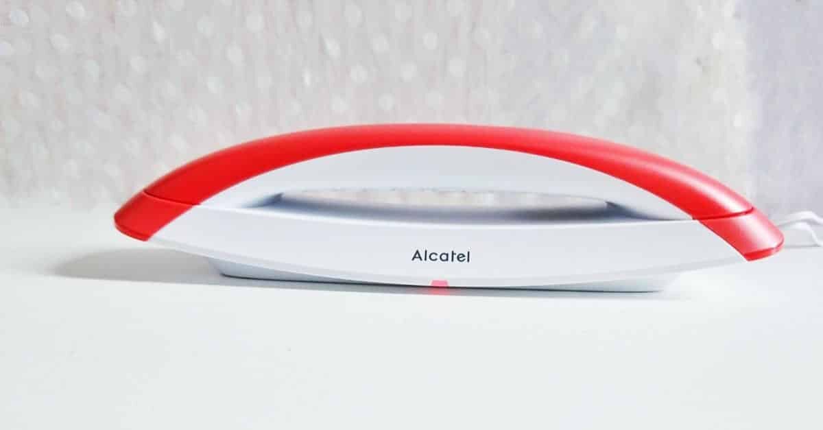 Téléphone Fixe Sans Fil Alcatel Smile Voice - Écran Rétroéclairé, Répondeur, Mains Libres - Design Moderne Gris