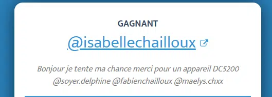 Tous les résultats des concours organisés par le blog 6 Instagram