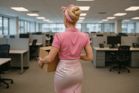 Demission Coloree au Bureau