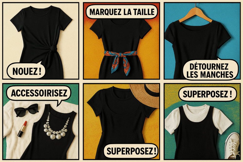 Relooker une robe basique sans couture : astuces testées et approuvées