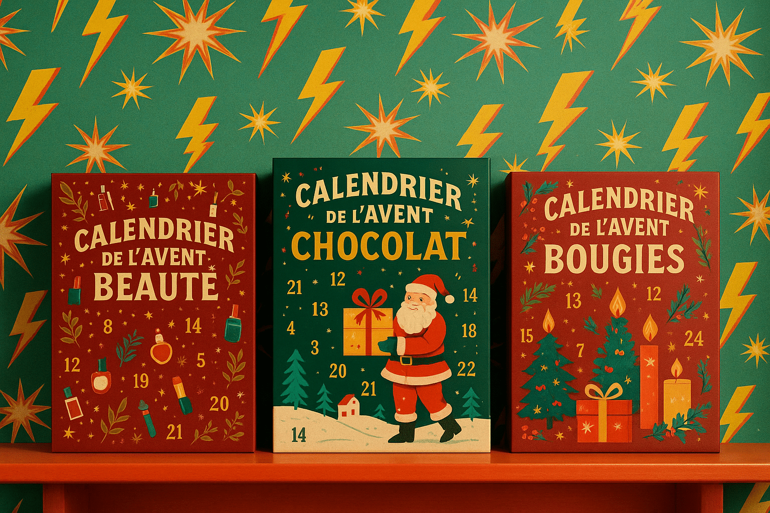 Sellmet – Calendrier De L’Avent Traditionnel En Papier – 24 Fenêtres Translucides – Sans Chocolat – Fabriqué En Allemagne
