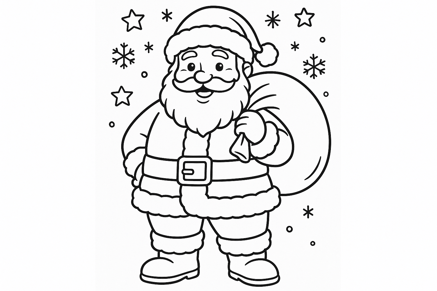 Pere Noel a Colorier