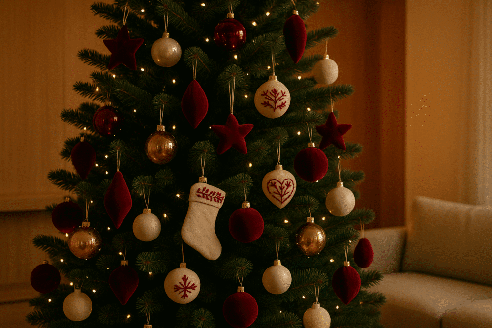 Les tendances déco Noël 2025 : couleurs, styles et matériaux à adopter